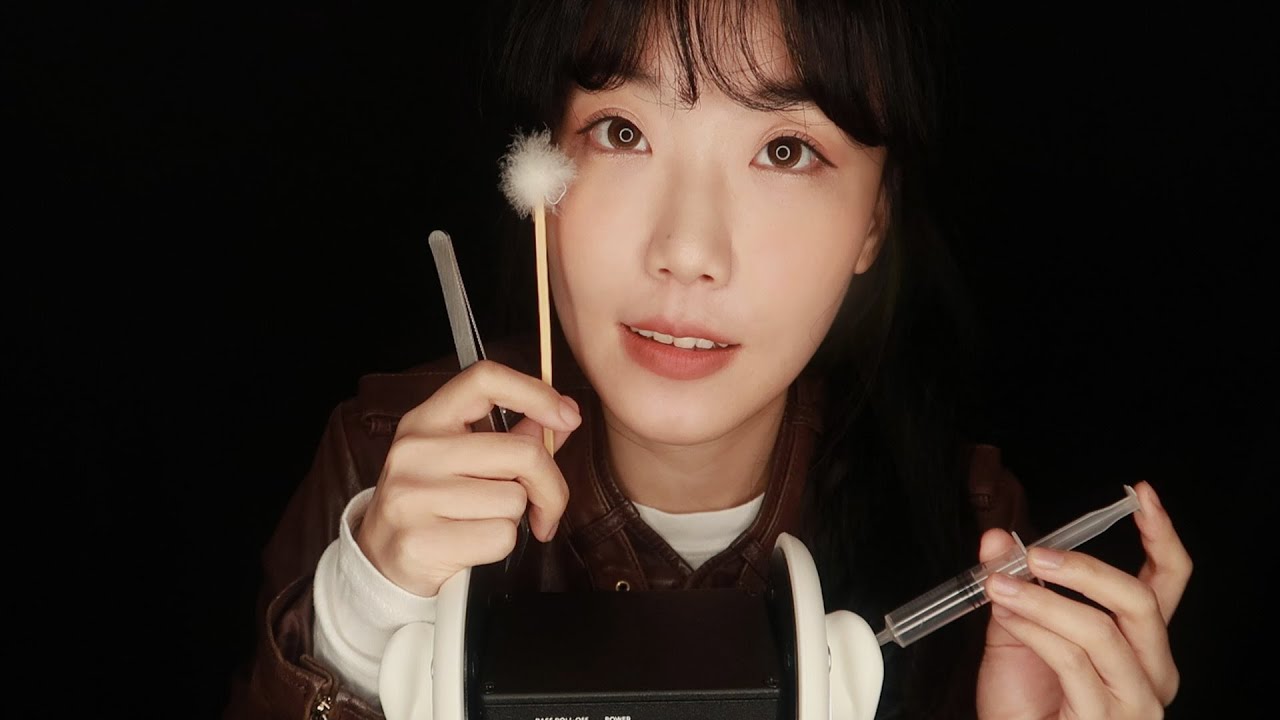 조용하게 딱딱한 귀지청소 asmr / ear cleanig