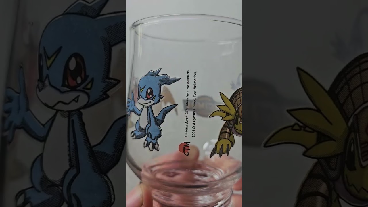 Found an old Digimon-Glas at the basement