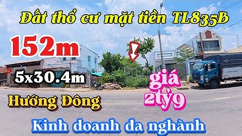 Đất Cần Giuộc Giá Rẻ| Đất thổ cư mặt tiền TL835B kinh doanh đa ngành nghề.