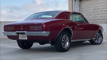 1967 Pontiac Firebird 400 V8 burnout!