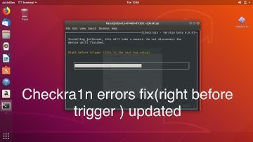 checkra1n"stuck on right before trigger" fixed on Linux(ubuntu)