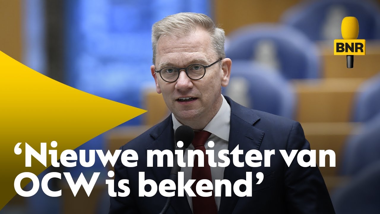 'Eppo Bruins wordt nieuwe minister van Onderwijs, Cultuur en Wetenschap