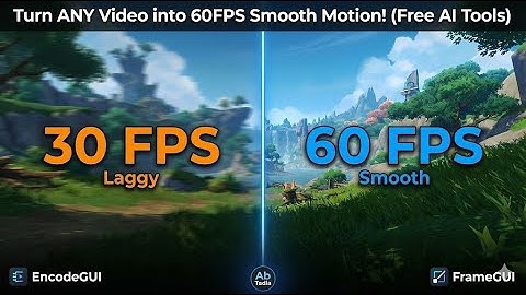 Turn ANY Video into 60FPS Smooth Motion! (Free AI Tools)