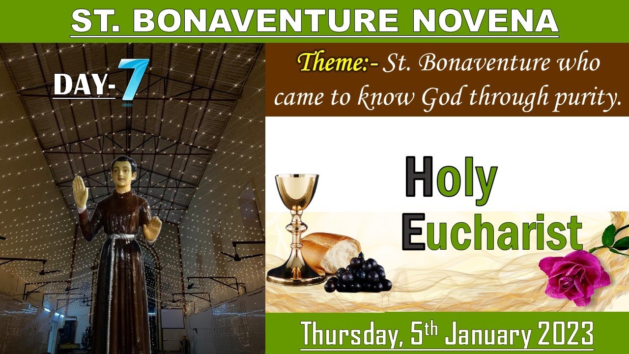 LIVE Day 7 St. Bonaventure Novena Mass in English Thursday, 5th