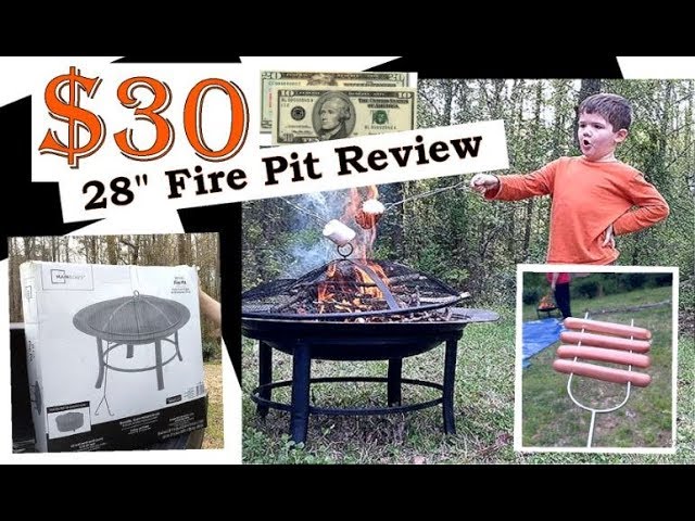 Mainstays 28 Inch Fire Pit Review 30 Backyard Fire Pit Win Youtube