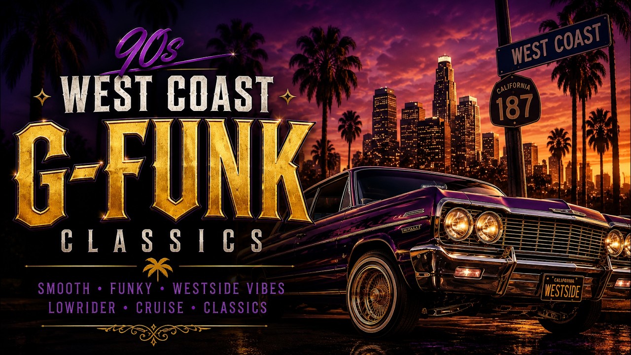 90s West Coast G-Funk Mix 🌴 Smooth Lowrider Classics | Snoop Dogg