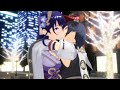 Genshin Impact MMD - Sara Kujou x Raiden Shogun Kiss