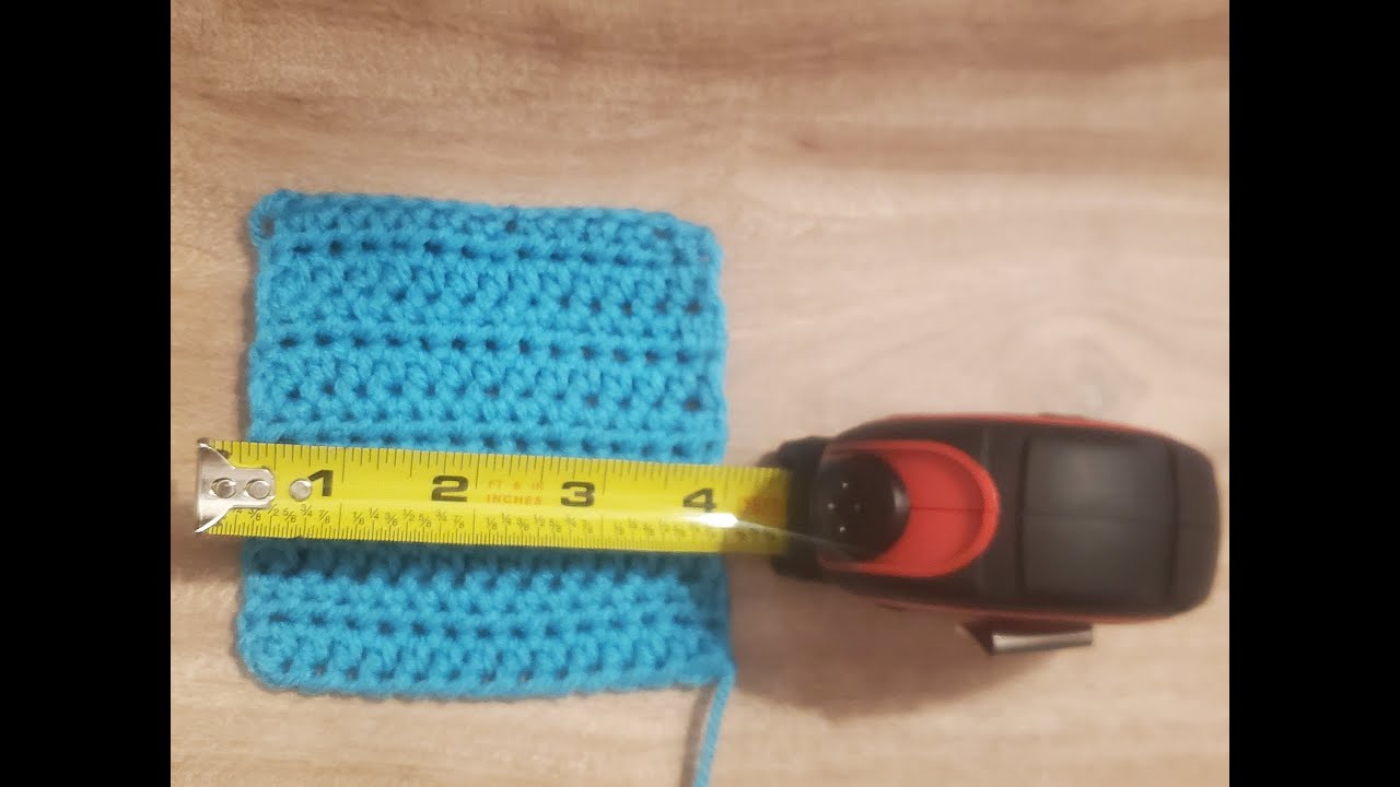 Crochet Gauge Swatch pt .2 (Half-Double Crochet) - YouTube