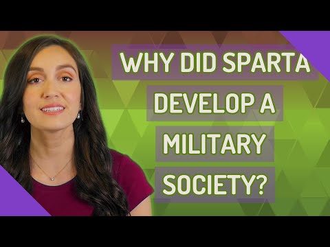 Kodėl Sparta sukūrė karinę visuomenę?