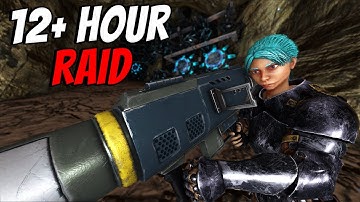 How We RAIDED An ENEMY Cave For 12+ HOURS - Ark