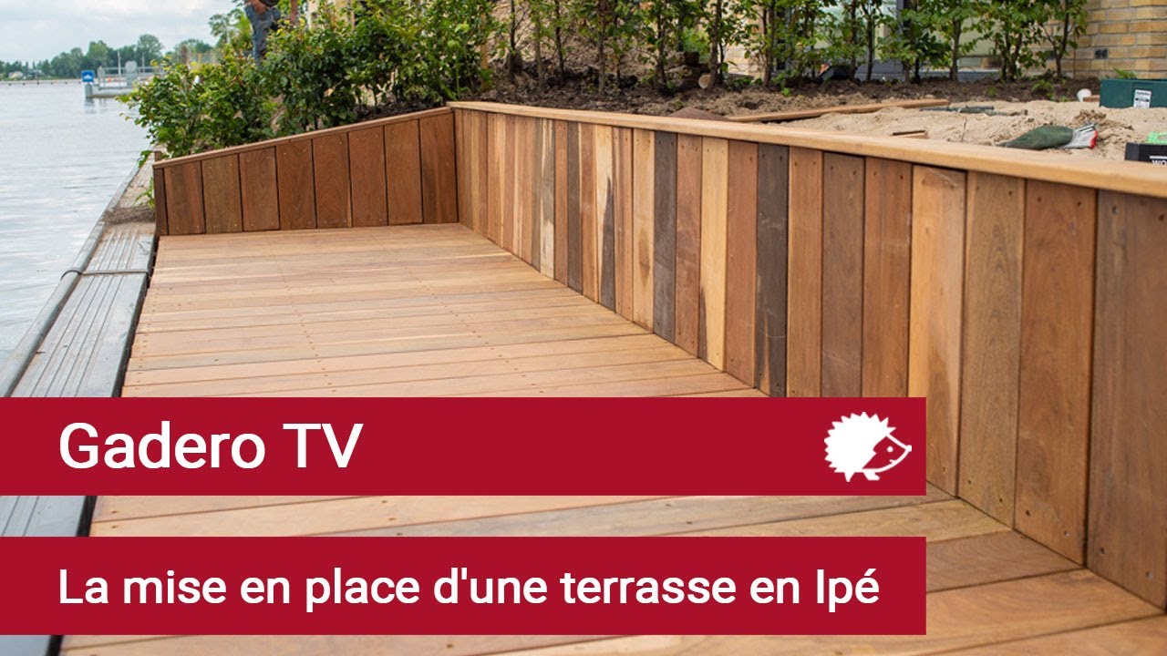 La mise en place d'une terrasse en Ipé