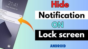 How to hide notification on lock screen | How To Show  Hide Text Messages On An Android Lock Screen