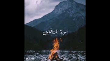 سورة : المنافقون القارئ : سعيد الخطيب