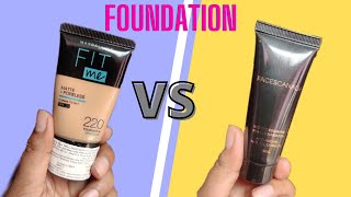 Maybelline and Faces Canada Foundation Comparison | Honest Review