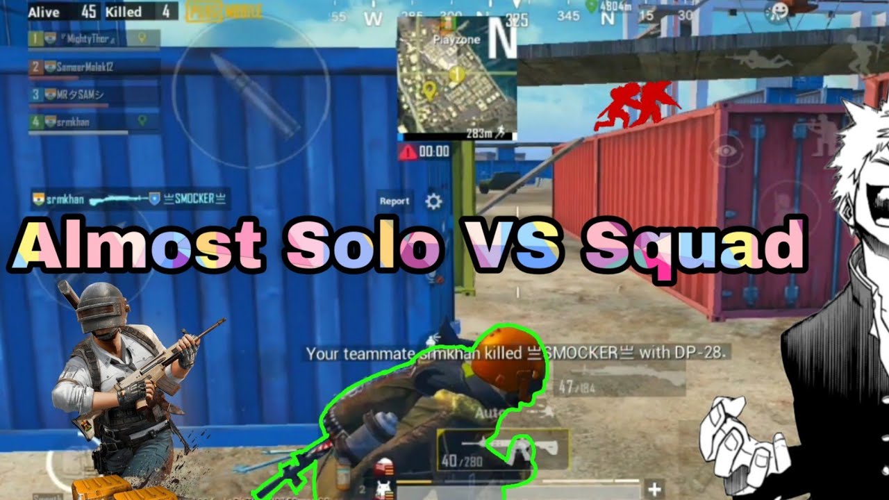 Almost Solo VS Squad | Play With Randoms | Asia | Pubg Mobile - YouTube