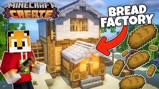 I built a FULLY AUTOMATIC Food Factory in Minecraft Create Mod