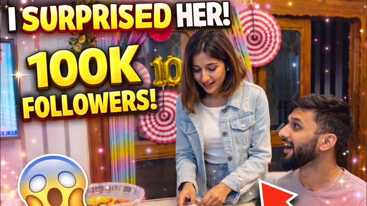 Она достигла отметки в 100 тысяч подписчиков… Я сделала ей сюрприз! 🥹❤️
