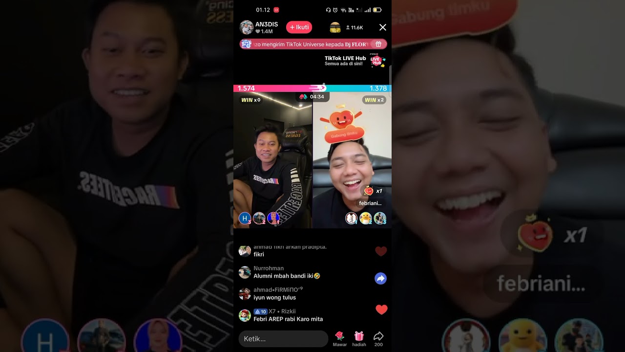 keseruan live tiktok agus kotak sama Febri Iqbal #trending #live #tiktok #aguskotak #febrianiqbal