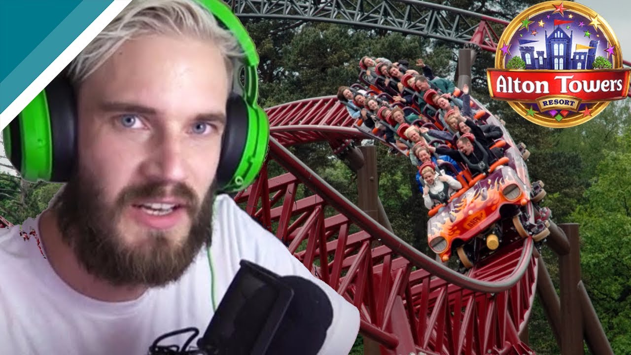 PewDiePie reacts to Alton Towers
