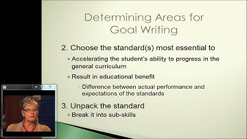 IEP Writing Quality Goals - Module 3 - Part 2 - Standards-Based Individual Education Programs