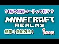 【印刷可能】 マイクラ realms 招待コード 284955-マイクラ realms 招待コード 見方