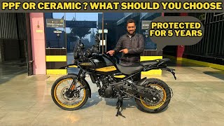 Our all new Himalayan 450 is protected for 5 years now | PPF or Ceramic ? What will you choose ?