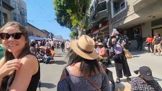 San Francisco Filmore Jazz Festival.   We ate at a legendary restaurant.