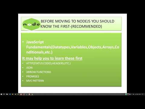 Prerequirements to learn node js [Part-6]