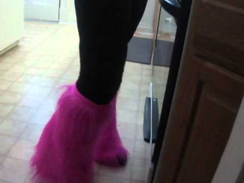 pink leg warmers/lady devour
