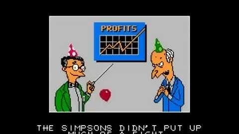 The Simpsons: Bart vs. the World (Nes) Game Over Endings