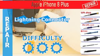 How To Remove A 🔌 Lightning Connector Assembly 🍎 Apple Iphone 8 Plus