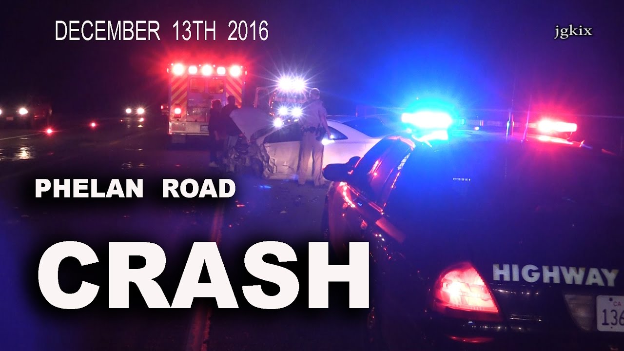 Two Vehicle Crash on Phelan Rd. Dec.13th 2016 YouTube