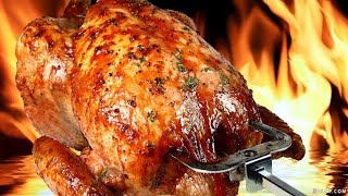 الفراخ المشويه علي البوتاجاز)Roast chicken.