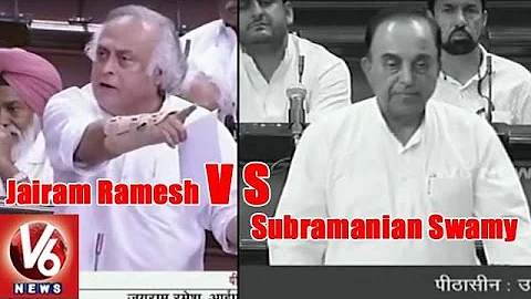 Jairam Ramesh Vs Subramanian Swamy In Rajya Sabha ...