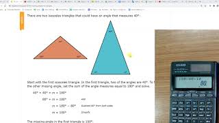 ixl 8th O.7 Find missing angles in triangles (v20.12a)