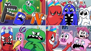 BanBan, NabNab & Chef Pigster, Blue & Alphabet Lore - Garten of Banban3 🤩 Best Animation Compilation