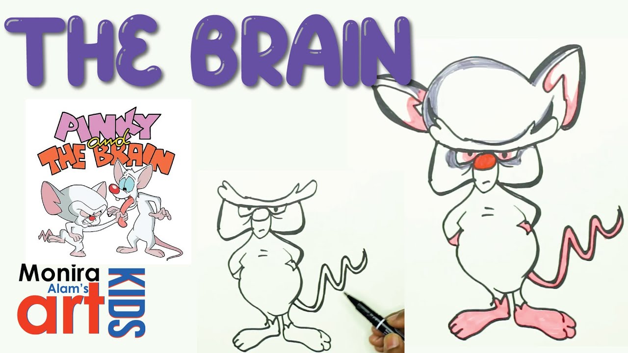 How to Draw Pinky and the Brain | Drawing The Brain