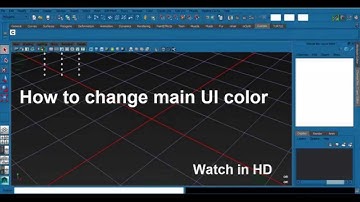 Autodesk Maya Tutorial - Change Maya UI Color