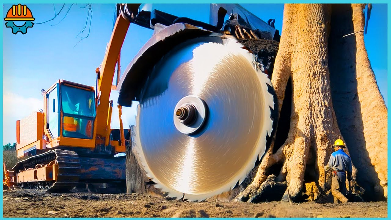 505 Amazing Dangerous Skills Fastest Chainsaw Machines Big Tree Felling ...