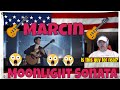 Marcin - Moonlight Sonata on One Guitar (Official Video) - OMG - REACTION