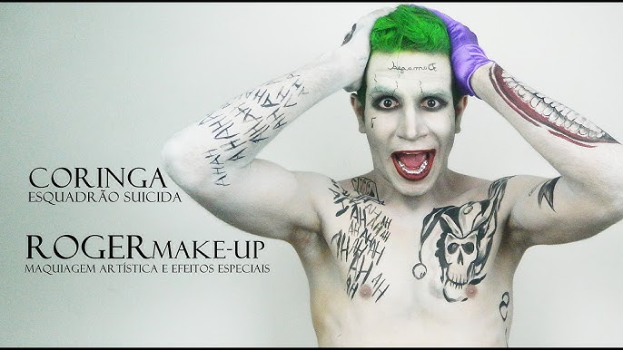 Maquiagem Coringa e Arlequina MakeUp Joker and Harley Quinn Suicide Squad  By Luana Patricio 