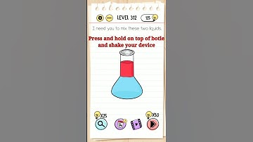 Brain Test Level 312 || i need you to mix these two liquids.
