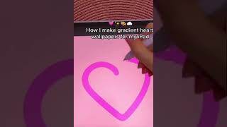 iPad aesthetic homescreen💗 gradient wallpaper tutorial | Apple pencil, procreate app