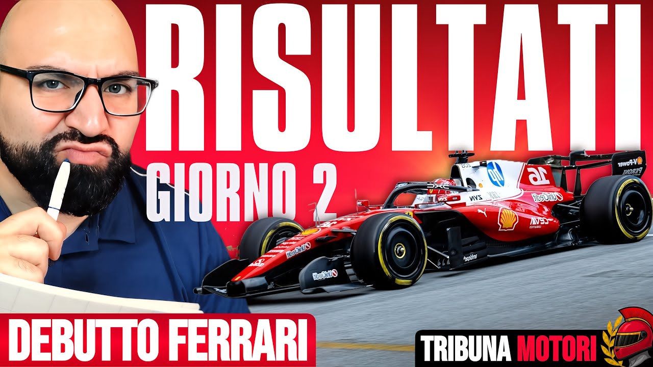 🔥FINE TEST BARCELLONA GIORNO 2: OGGI FERRARI E RED BULL (una a muro una ...