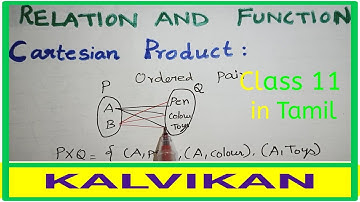 Cartesian product in Tamil / Class 11Sets, Relations and functions in Tamil / TN Class 10 Maths