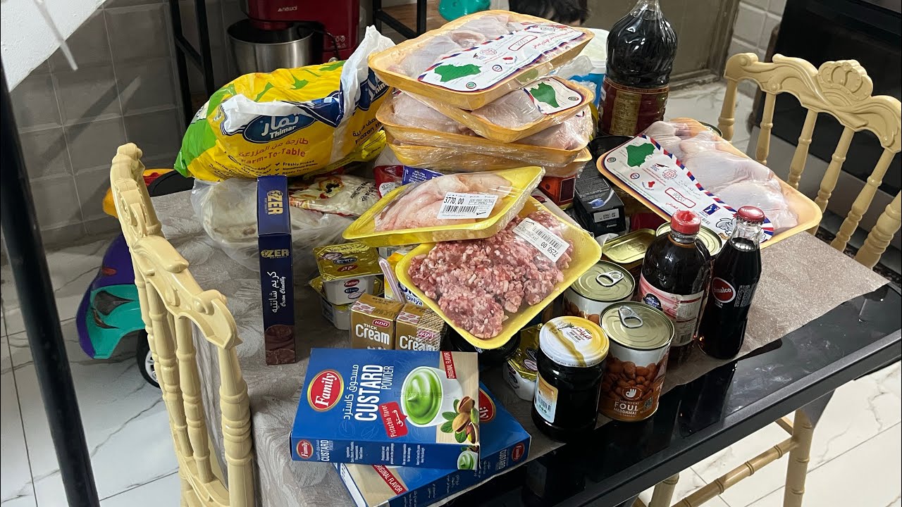 اساسيات المسواك الشهري من المواد الغذاية  واللحوم. طبخ ❤️