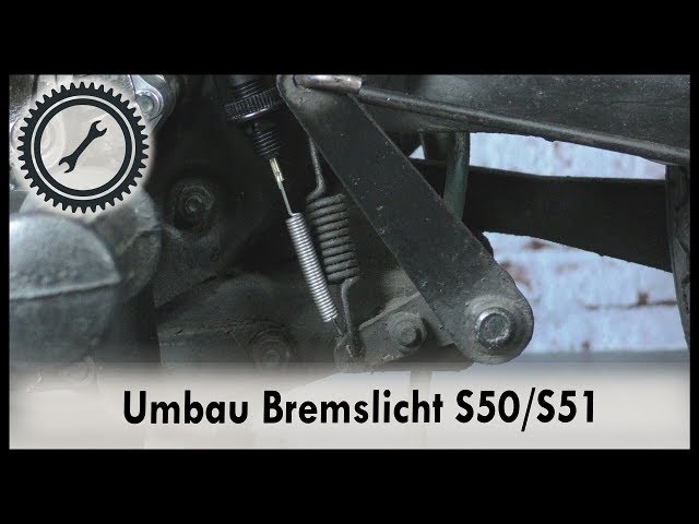 Umrüstset Bremslichtschalter Hinterradbremse für Simson S50 S51 S70 KOMPLETT