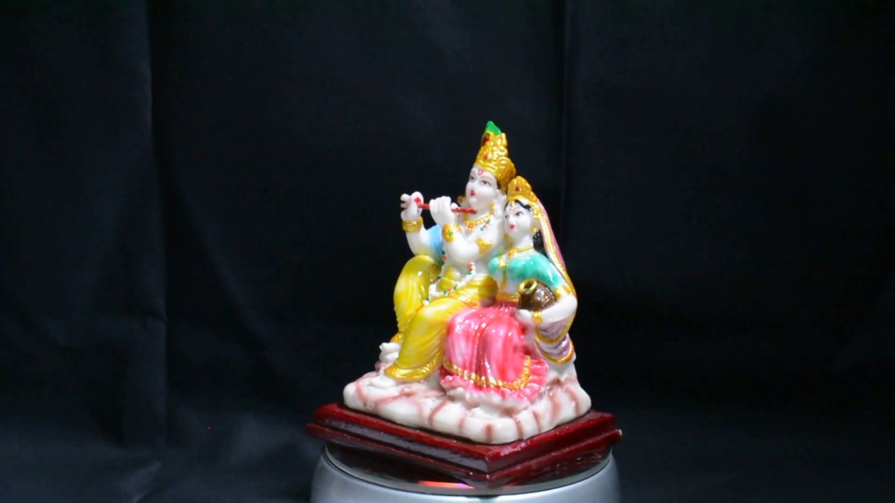 Resin Sitting Radha Krishna Statue Exporter from India