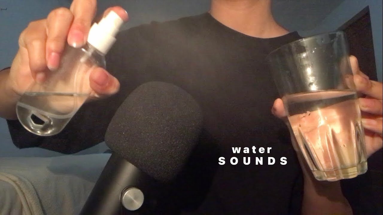 asmr relaxing water and spray sounds for sleep