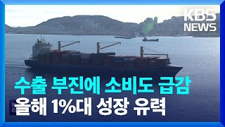 수출 부진에 소비도 급감…올해 1%대 성장 유력 / KBS  2023.01.26.